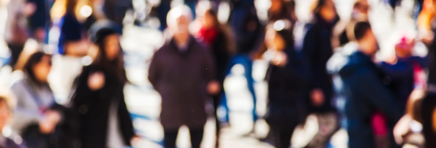 crowd walking State College